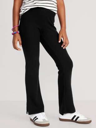 Old Navy Plush Cozy-Knit Side-Slit Flare Pants for Girls - ShopStyle