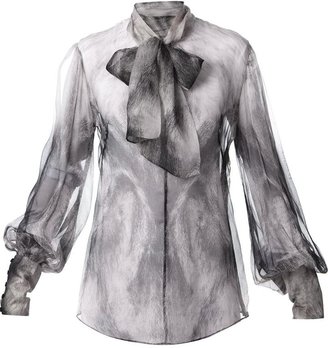 Alexander McQueen pussy bow blouse
