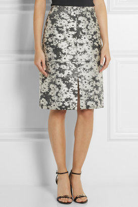 Stella McCartney Nina cotton-blend floral-jacquard skirt