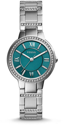Fossil Virginia Three-Hand Stainless Steel Watch