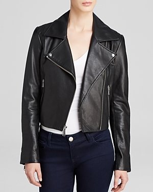 Andrew Marc New York 713 Andrew Marc Caitlyn Structured Moto Leather Jacket