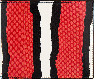 Givenchy Red Snakeskin Bifold Wallet