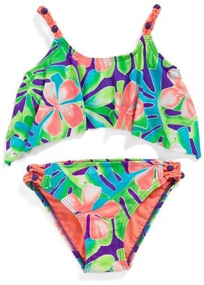 Gossip Girl 'Tiger Lily' Two-Piece Swimsuit (Big Girls)