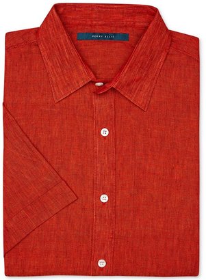 Perry Ellis Cotton-Linen Shirt