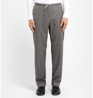 Paul Smith Grey Wool-Blend Suit Trousers