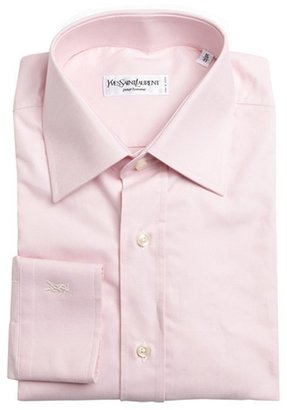 Saint Laurent pink oxford cotton point collar dress shirt