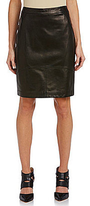 Antonio Melani Cofield Leather Pencil Skirt