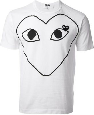 Comme des Garcons PLAY heart print T-shirt