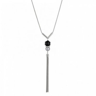Ben de Lisi Principles by Designer jet stone tassel drop necklace