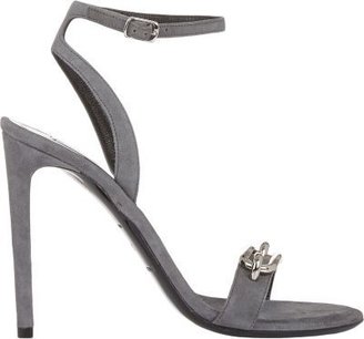 Balenciaga Buckle-Front Ankle-Strap Sandals