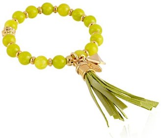 Ettika Lime Jade Stretch Bracelet