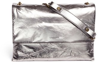 Lanvin 'Sugar' medium metallic leather flap bag