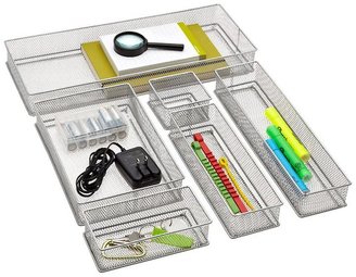 Container Store Mesh Drawer Organizer Silver