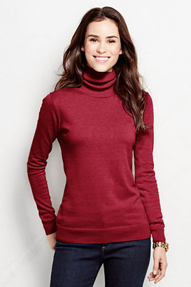 Lands' End Women's Supima Turtleneck Sweater