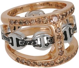 Black Diamond Hoorsenbuhs Rose Gold, Silver, Cognac & Phantom Clique Ring