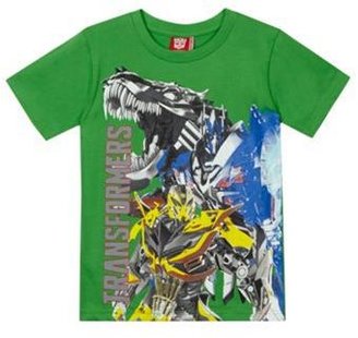 Transformers Boy's green 'Transformers' t-shirt