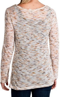 dylan Slubby Space-Dye Shirt - V-Neck, Long Sleeve (For Women)