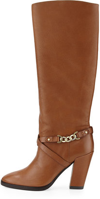Kate Spade montreal chain-link leather boot