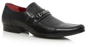 Red Tape Black 'Luther' point toe slip on shoes