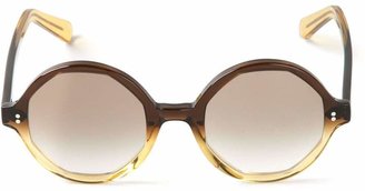 Cutler & Gross bi-colour circle sunglasses