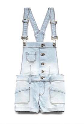 Forever 21 girls Cuffed Overall Shorts (Kids)