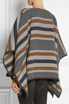 MiH Jeans Striped wool-blend poncho