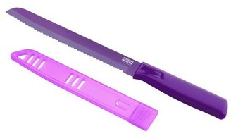 Kuhn Rikon Colori 18.5 cm Serrated Bread Knife Finish: Purple