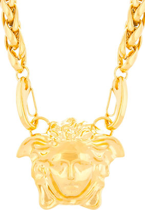 Versace Gold Oversized Medusa Pendant Necklace