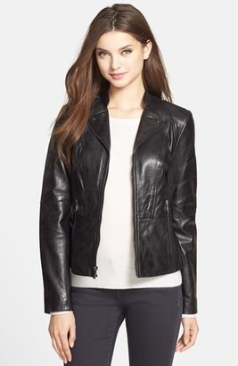 Marc New York 1609 Marc New York by Andrew Marc Marc New York 'Molly' Leather Moto Jacket (Online Only)