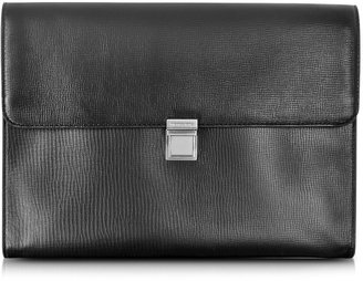 Michael Kors Warren Black Leather Briefcase Clutch
