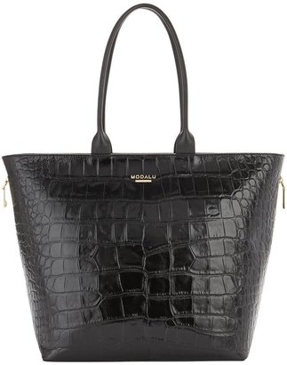 Modalu Croc Leather Tote Bag