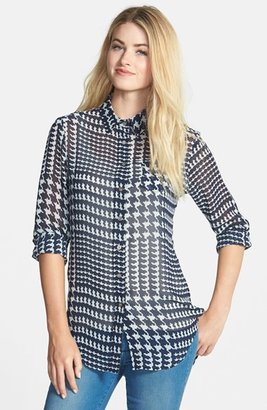Vince Camuto Exploded Plaid Shirt