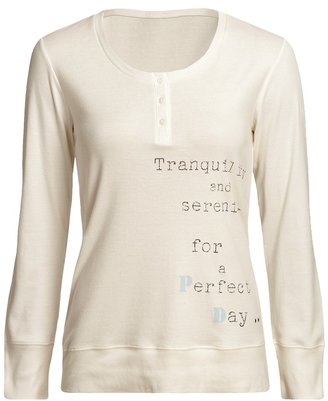 Calida Mix and Match Tranquility Shirt - Long Sleeve (For Women)