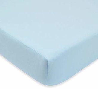 T.L.Care Tl Care TL Care Mix & Match Cotton Percale Fitted Crib Sheet in Blue