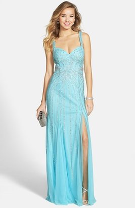 Sean Collection Beaded Gown