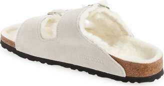 Birkenstock Arizona Genuine Shearling Lined Slide Sandal