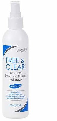 Free & Clear Firm Hold Styling and Finishing Hair Spray for Sensitive Skin
