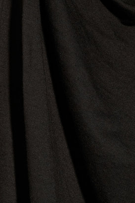 Helmut Lang Draped cotton and modal-blend jersey mini dress
