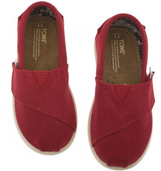 Toms Kids Red Classic Unisex Toddler