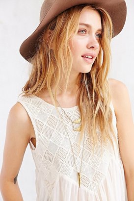 Urban Outfitters Ecote Woven-Accent Tunic Top