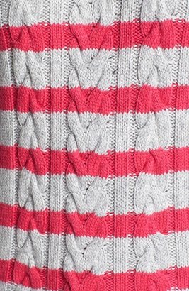 Splendid Cable Knit Stripe Pullover