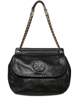 Tory Burch Merion Grained Leather Shoulder Bag