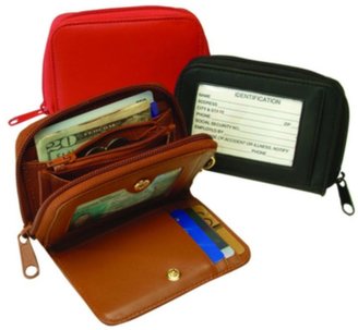 Royce Leather Id Wallet With Key Fob in Top Grain Nappa Leather