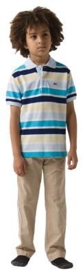 Lacoste Boys 2-7 Short-Sleeve Multi-Striped Pique Polo