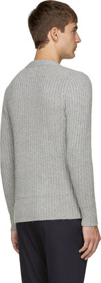 Levi's Vintage Clothing Grey Ribbed Knit Cardigan
