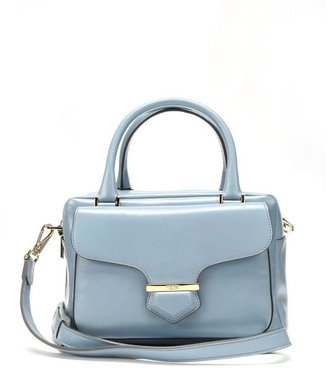 Tod's skyblu leather small 'AAE' front pocket duffle bag