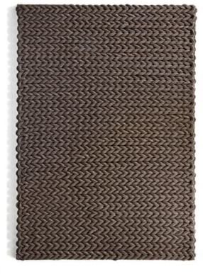Debenhams Chocolate brown wool 'Urban' rug