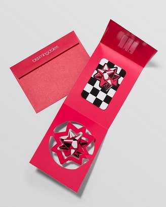 Bloomingdale's Merry Christmas! Bow Gift Card with Box