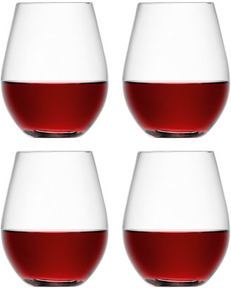 LSA International Wine Stemless Red Wine Glasses - Set of 4