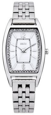 Oasis Ladies silver diamante bracelet watch